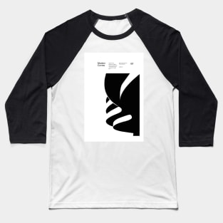 Modern Curves 07, Modern Architecture Design, minimalist Design, Modern Art, Typographic, Helvetica Baseball T-Shirt